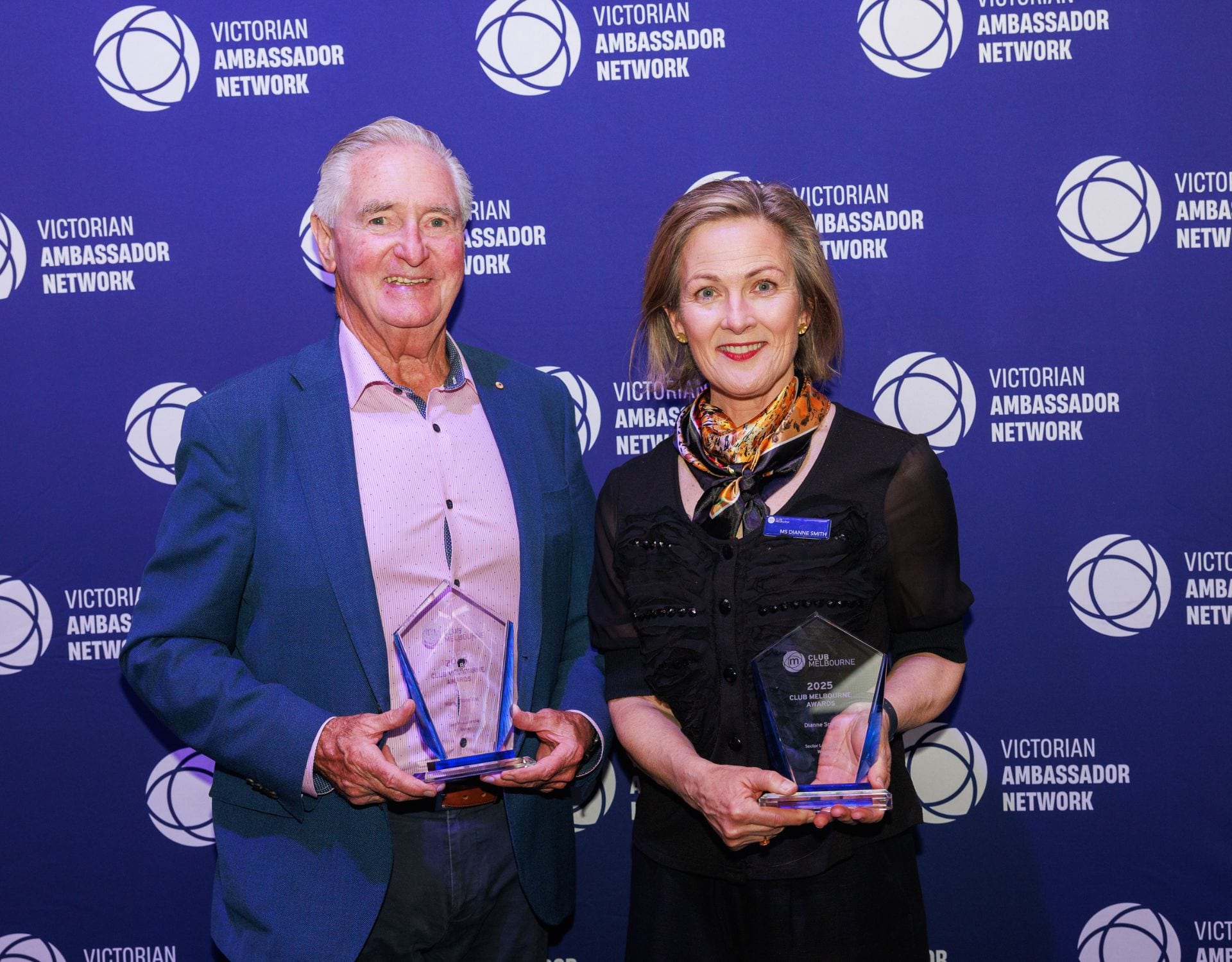 Ambassador award recipients at a Victorian Ambassador Network event